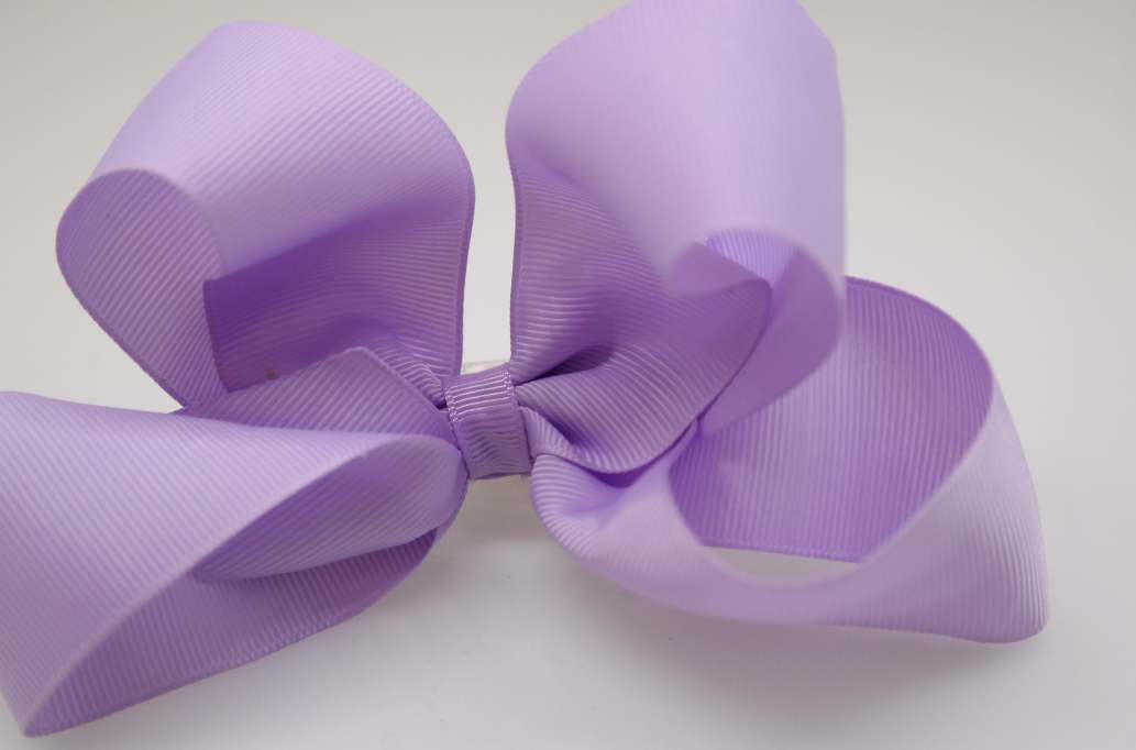 Itty bitty tuxedo hair Bow with colors  light Orchid